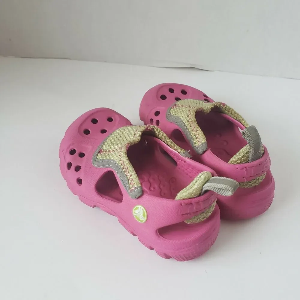 Crocs Baby Kids Slip On Clog Water Size C 8 Pink